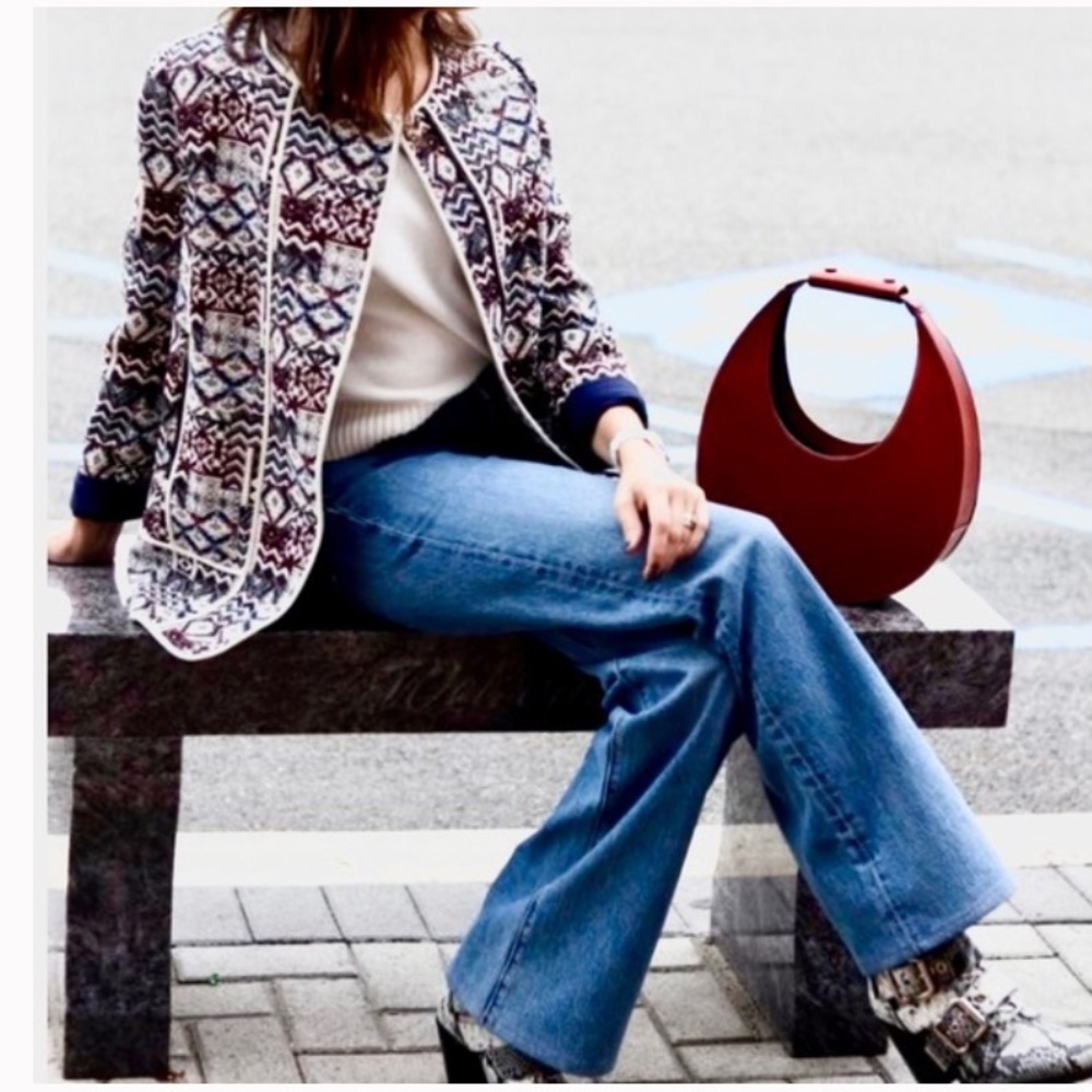 Zara Multicolor Patterned Blazer